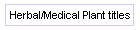 Herbal/Medical Plant titles